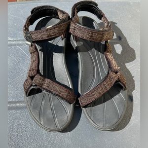 Teva Hurricane Sport Sandals Women's Brown Nylon 4175 - US 9.5 EUC
